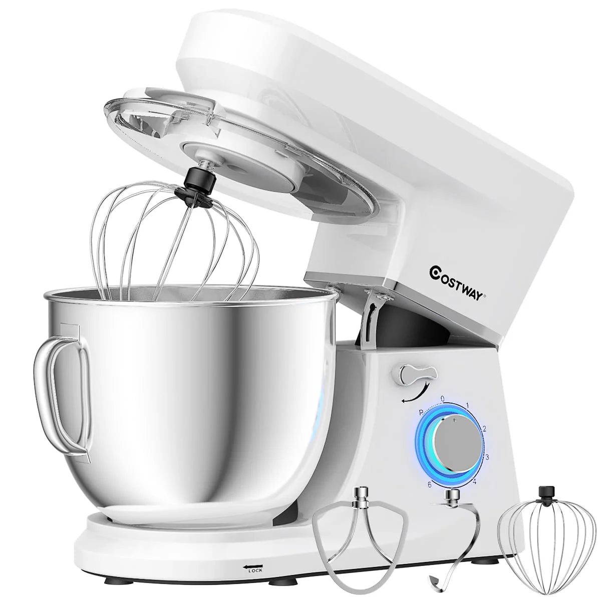 7.5 Qt 6 Speed 660W Tilt-Head Stand Mixer White M580351