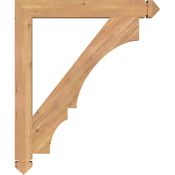 3 1/2x22W x 30x22D x 36x22H Western Red Cedar Bracket S5175
