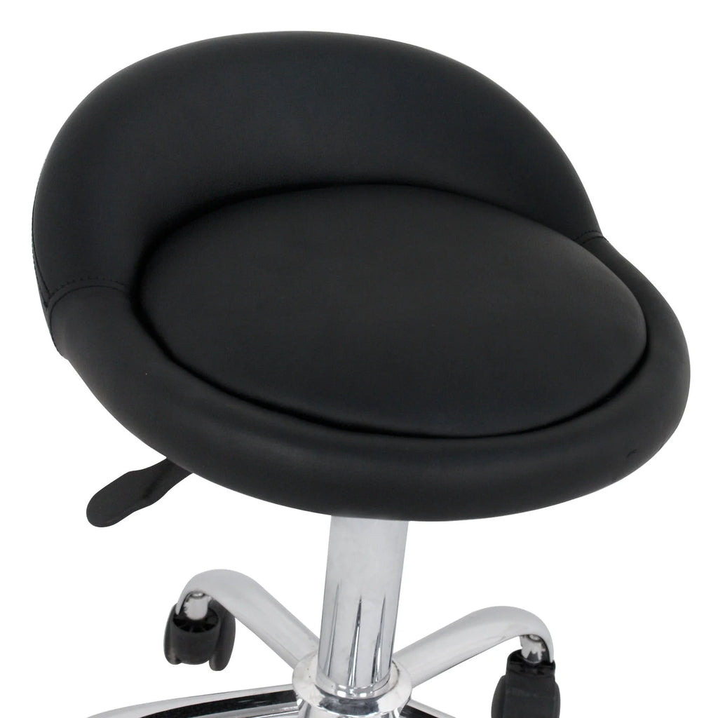 Set of Two Swivel Salon Stool Chair, Black I33959