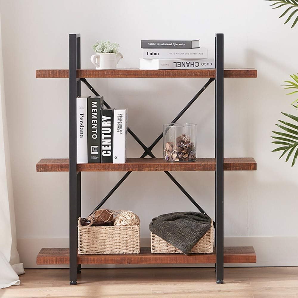 Solid Wood 3 Tier Bookshelf S748380