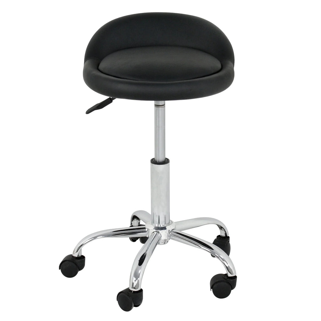 Set of Two Swivel Salon Stool Chair, Black I33959