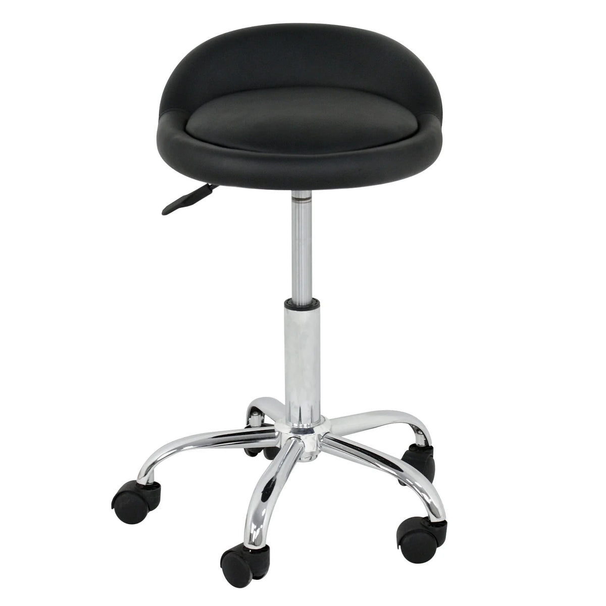 Set of Two Swivel Salon Stool Chair, Black I33959