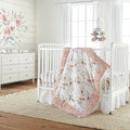 4-Piece Pink Crib Bedding Set C887