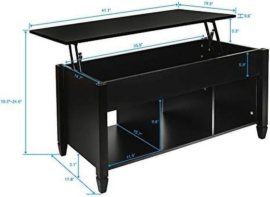 Lift Top Coffee Table with Hidden Compartment X883862