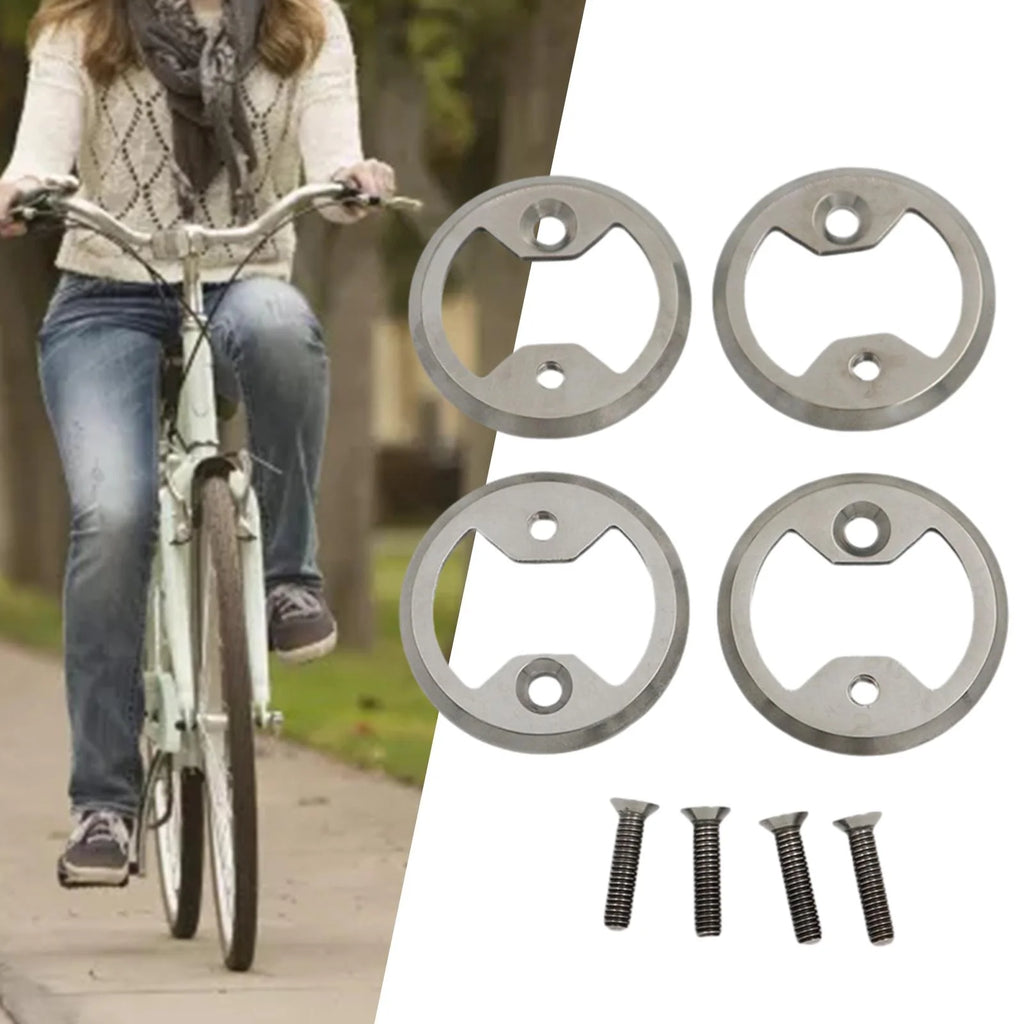 4x Bike Pedal Plate Bow Repair Parts with Screws Z496347