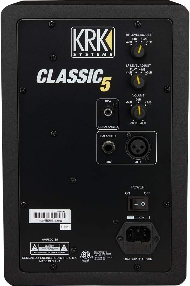 5 Professional Powered Studio Monitor with Speaker Stands, Isolation Foam Pads, Audio Cables and Polishing Cloth S979