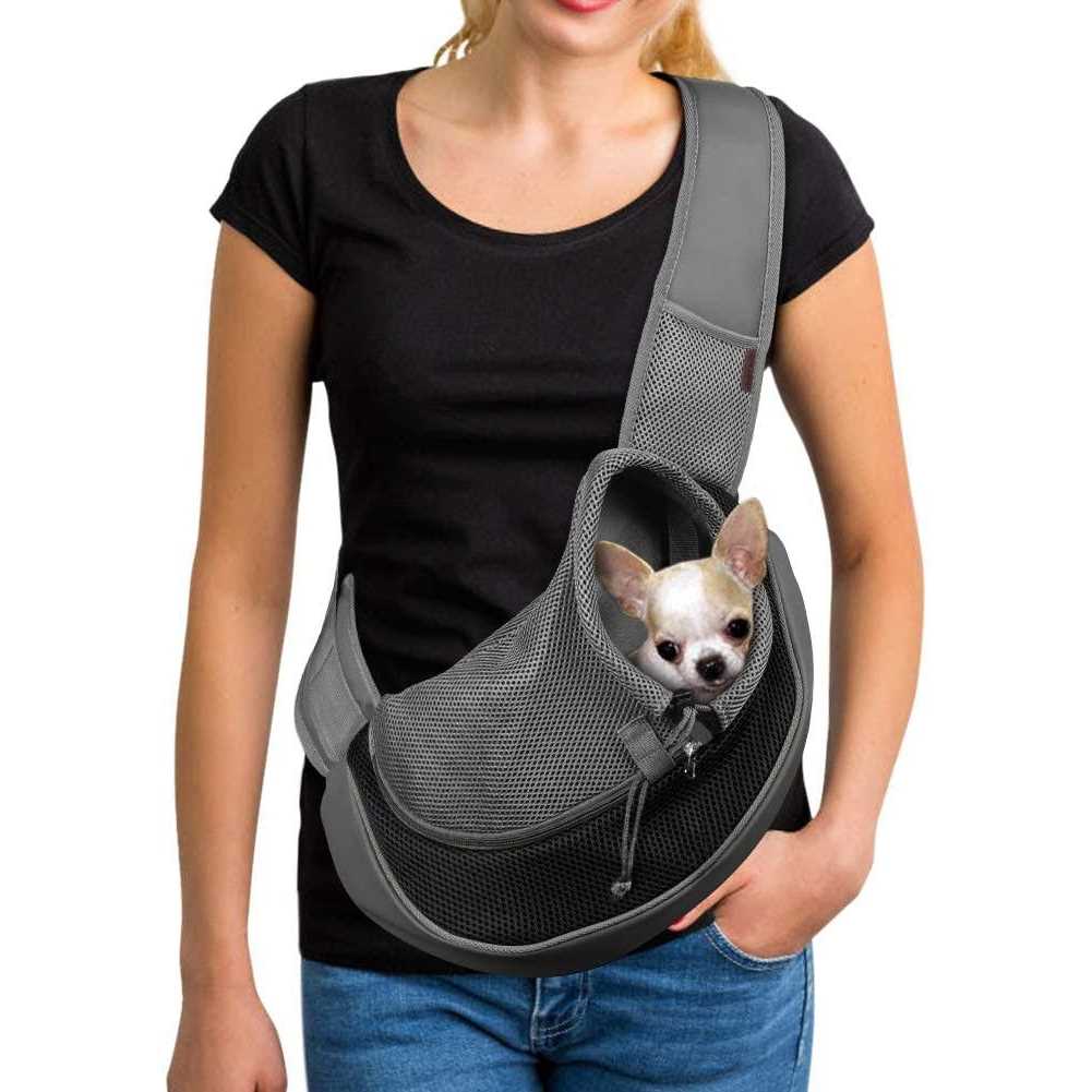 Breathable Mesh Pet Dog Sling Carrier F13896