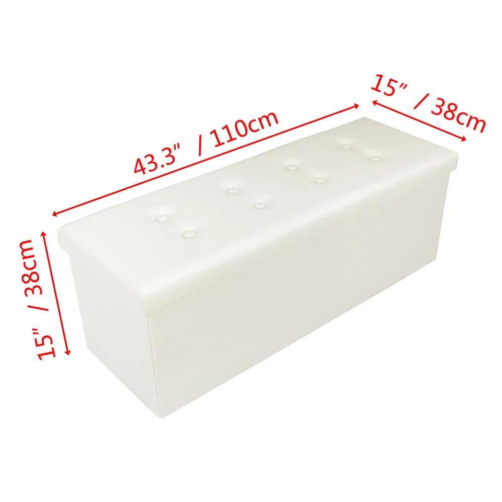 PVC Leather Storage Bench P4618