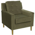 Regal Moss Fabric Armchair F639864
