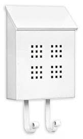 White Traditional Decorative Mailbox V945