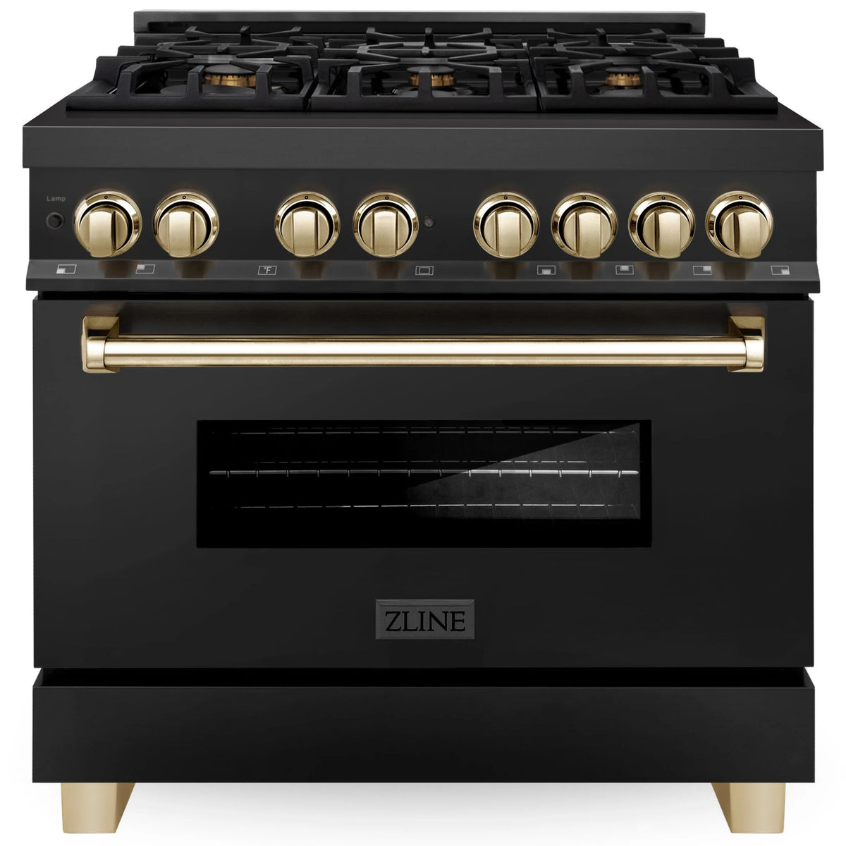 36 4.6 cu. ft. Dual Fuel Range Black Stainless Steel F604