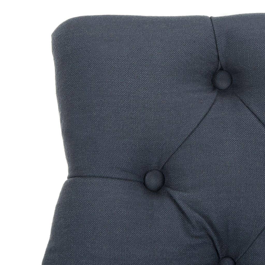 Navy Tufted Wing Back Counter Stool V782375