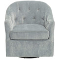 Light Blue Swivel Chair N1875