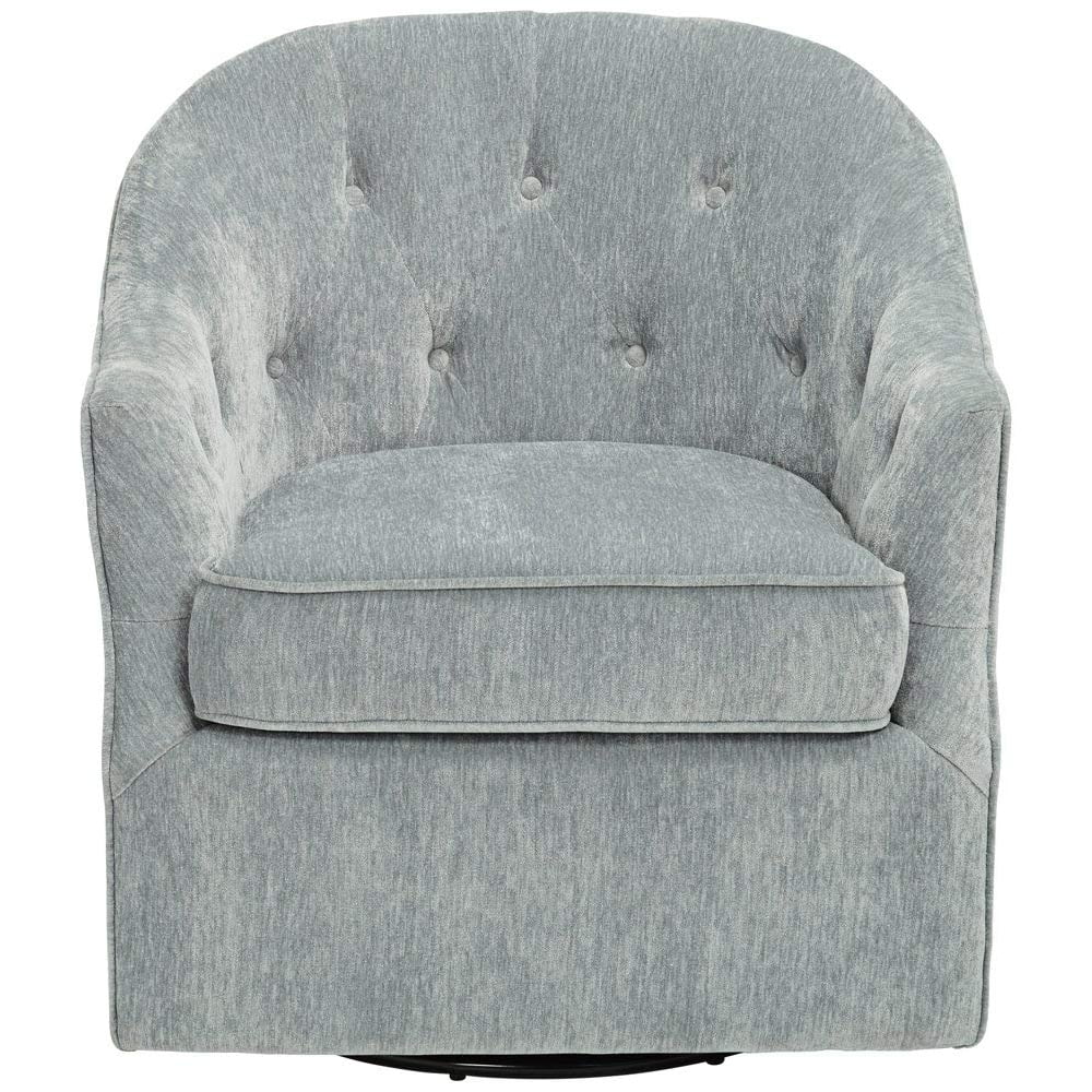 Light Blue Swivel Chair N1875