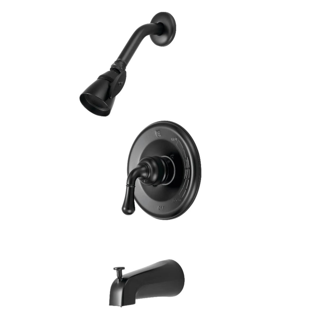 Polished Chrome/Polished Brass Tub and Shower Faucet with Single Handle F39090