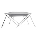 Gray 4 Bow Pontoon Bimini Top Boat Cover S562