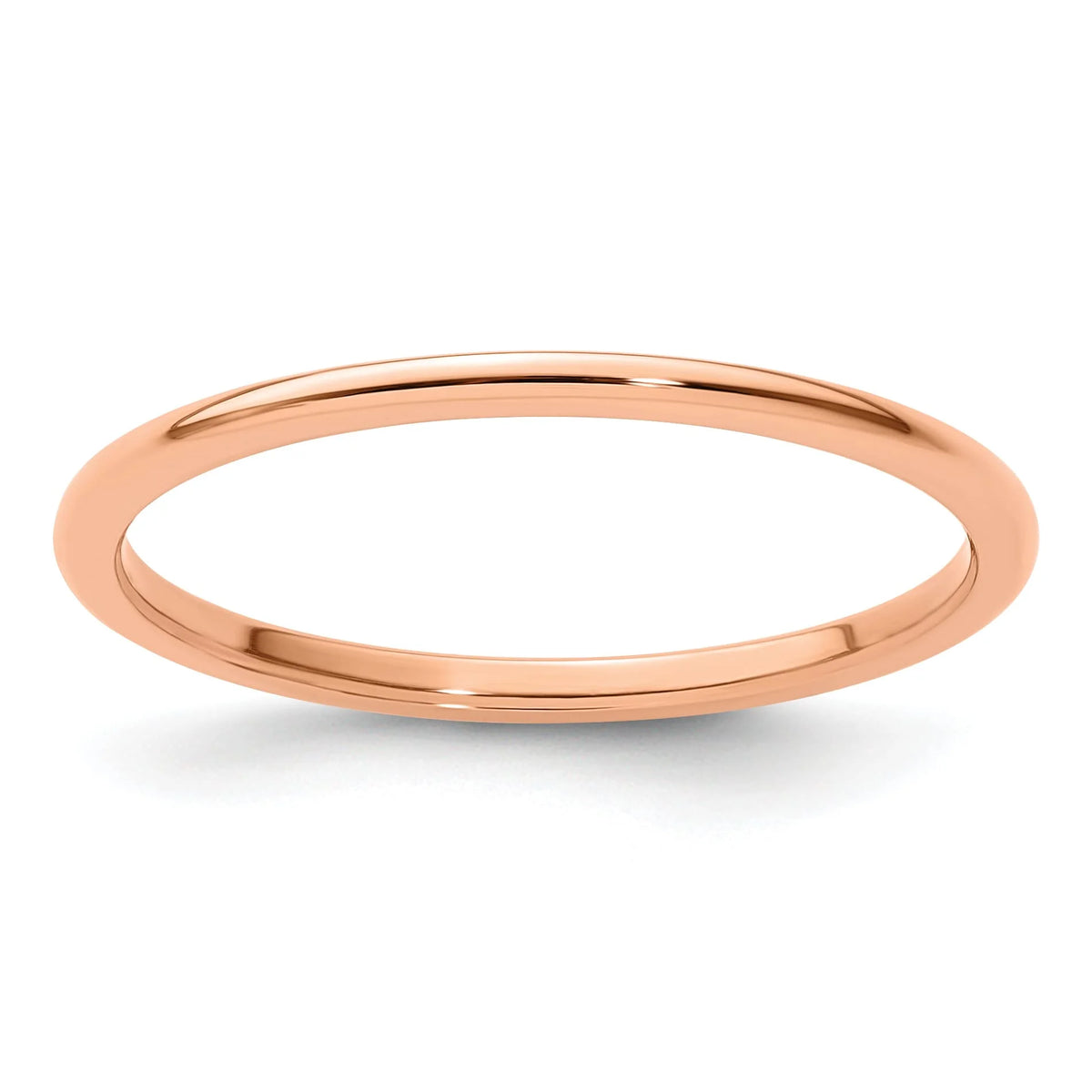 10K Rose Gold Stackable Band Ring Size 8 F424