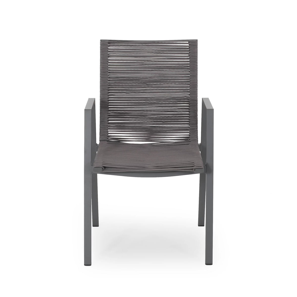 6 Seater Aluminum Dining Set with Tempered Glass Top T441