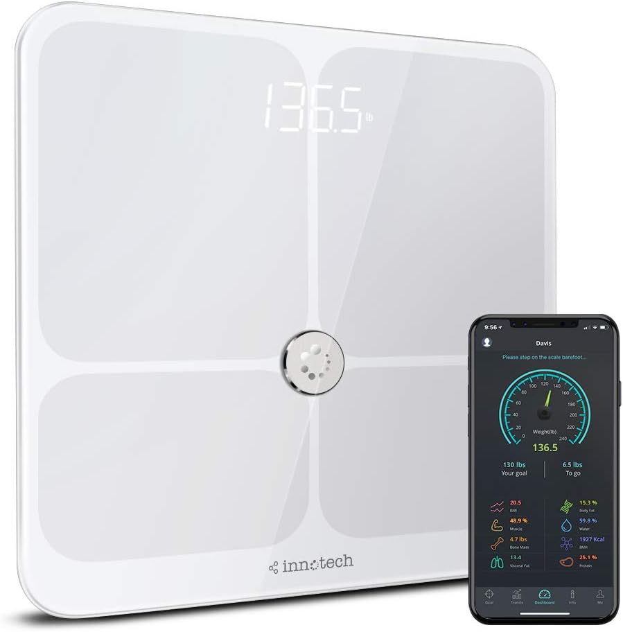 Smart Body Fat Scale Bluetooth Digital BMI Bathroom Weight Scales Pack of 2 F34783