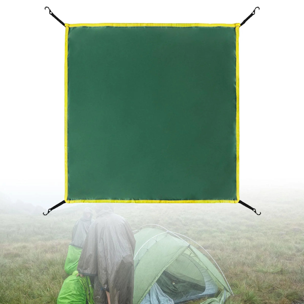 Rainproof Tent Top Cover Tarp for Camping K364