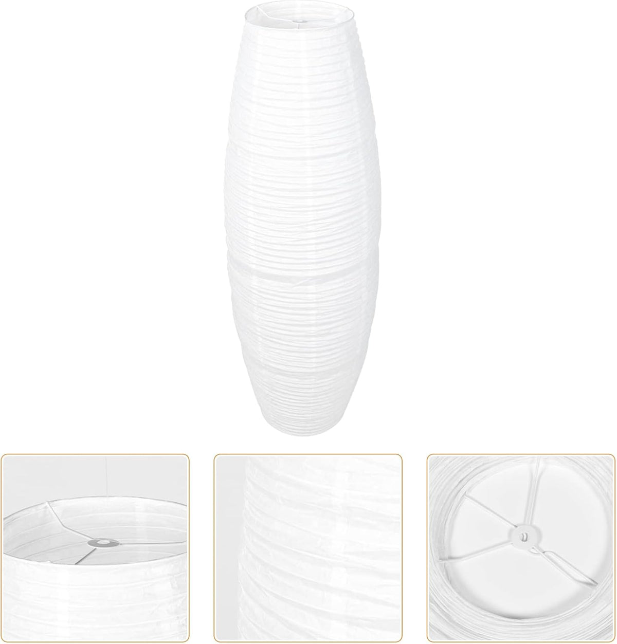 Paper Floor Lamp Shade with Bulb Cage Guard W450959