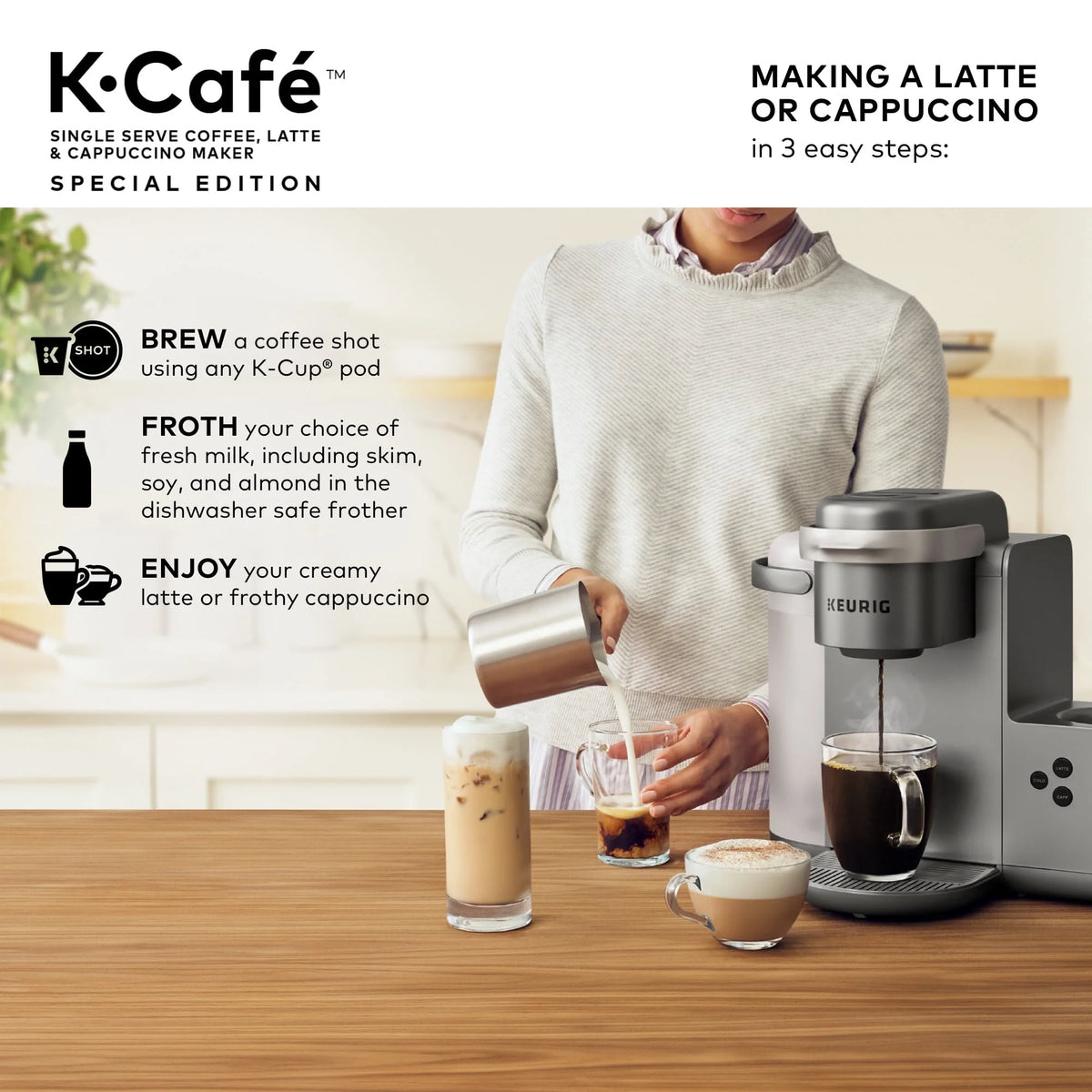Single Serve Coffee, Latte and Cappuccino Maker R976