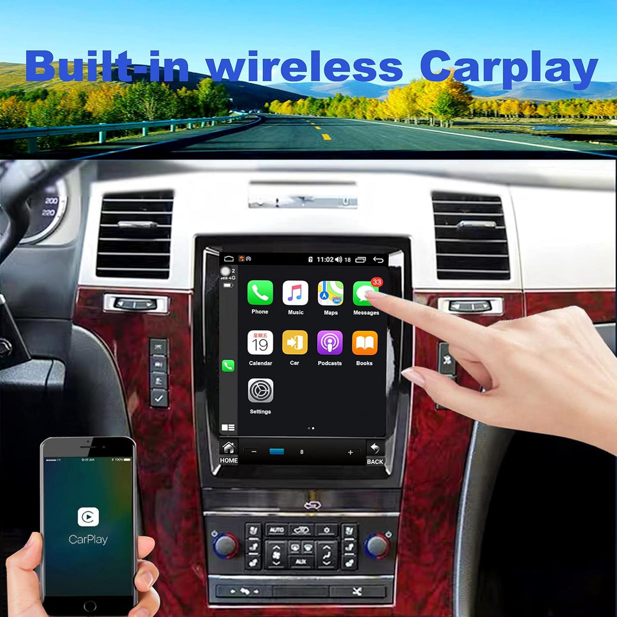 10.4inch Android 11 Touch Screen Stereo for Cadillac Escalade 2007-2014 E191131