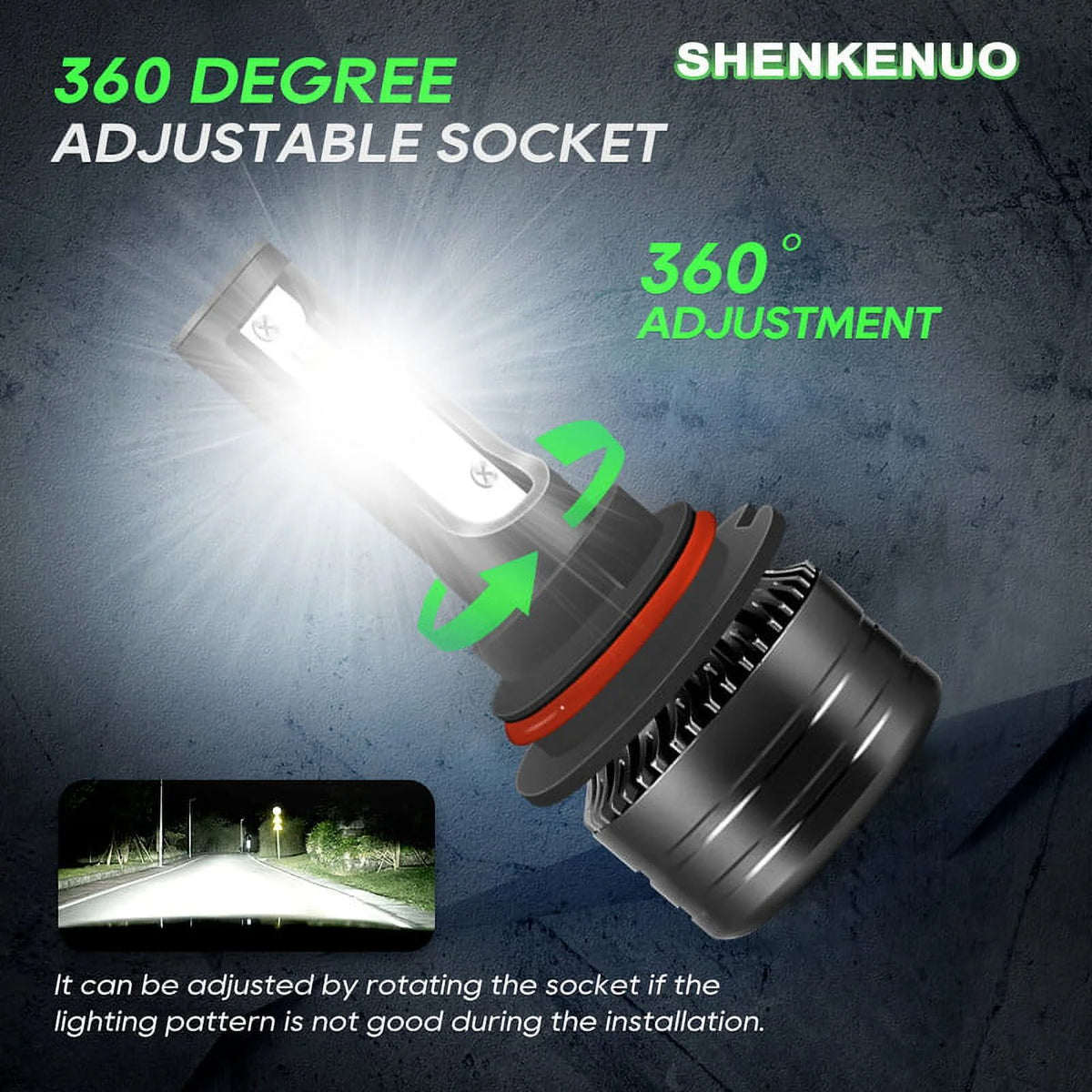 9007 HB5 LED Headlight Bulbs 2pcs S301