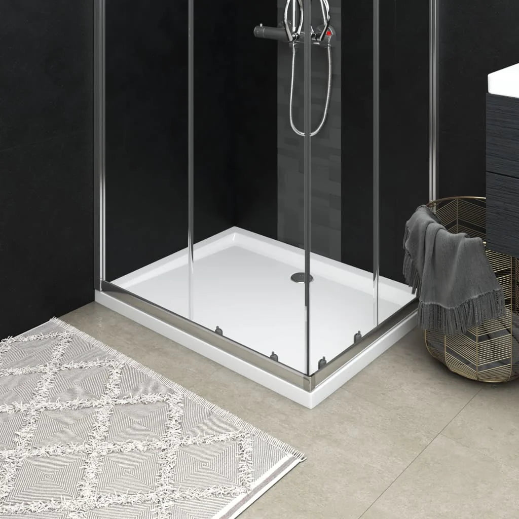 ABS Rectangular Shower Tray with Center Drain V830884