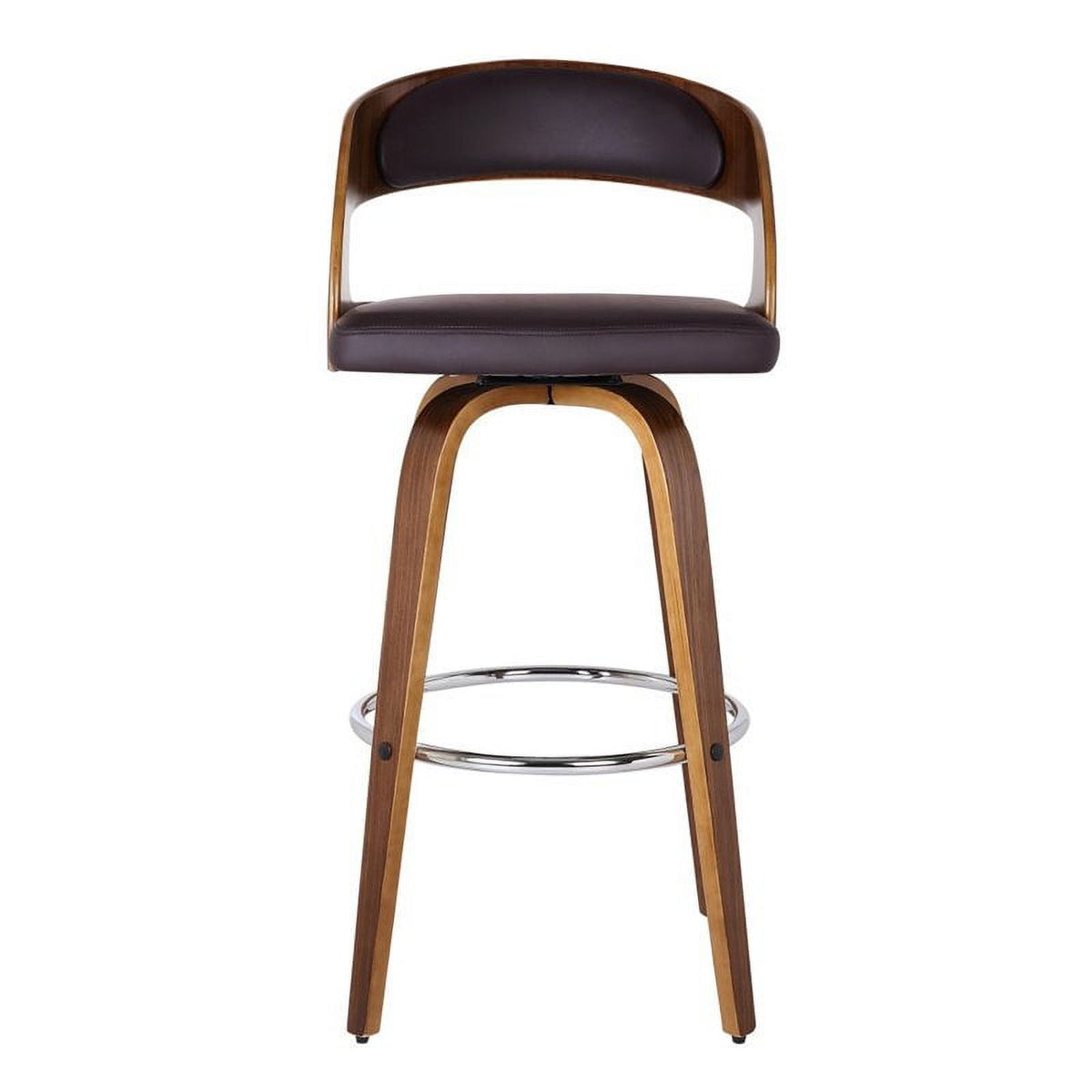 26" Faux Leather Counter Stool in Brown H585272
