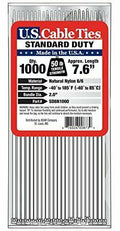 8-Inch Standard Duty Cable Ties Natural 1000-Pack S784