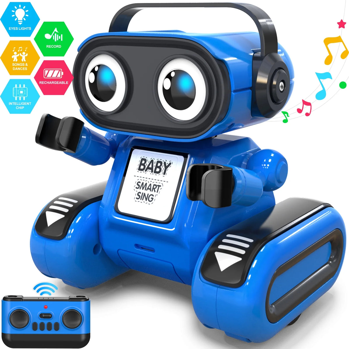 Remote Control Robot Toys with Dance Moves and Music L138543