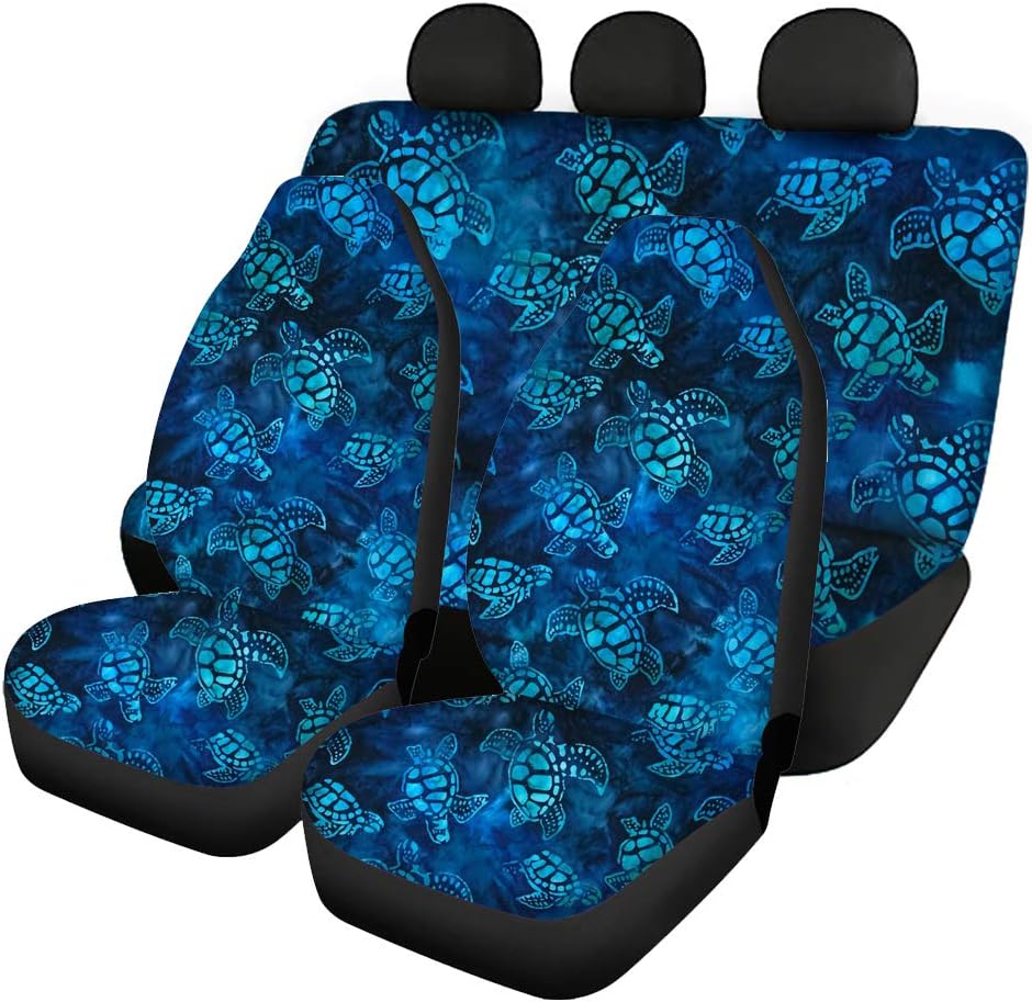 Purple Car Seat Cover Full Set Front and Rear Bench Seats M26731
