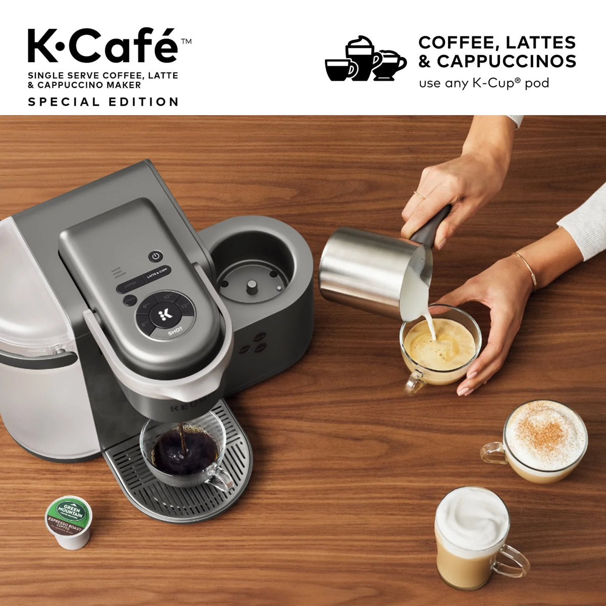 Single Serve Coffee, Latte and Cappuccino Maker R976