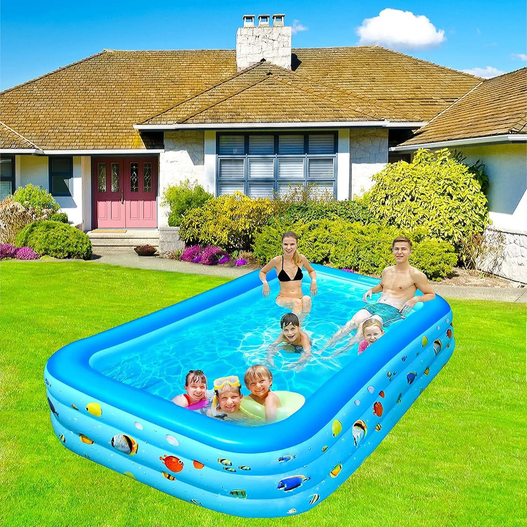 Inflatable Pool 9.83 x 6 x 1.83 ft Rectangular Thickened H237545